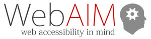 A WebAIM (Web Accessibility In Mind) logója