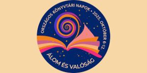 az Országos Könyvtári Napok logója (2025. október 6-12.) Álom és valóság